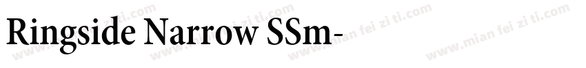 Ringside Narrow SSm字体转换